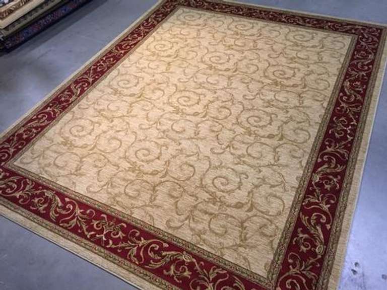 Decorative French Solid Design Area Rug 8X10