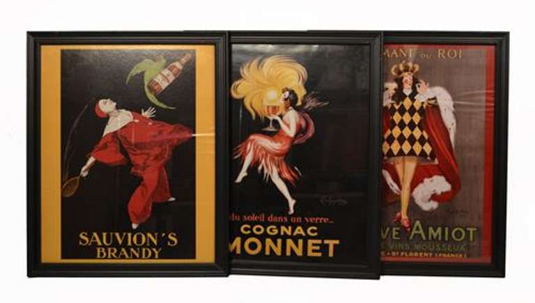 Three Framed Art Print Posters by Leonetto Cappiello