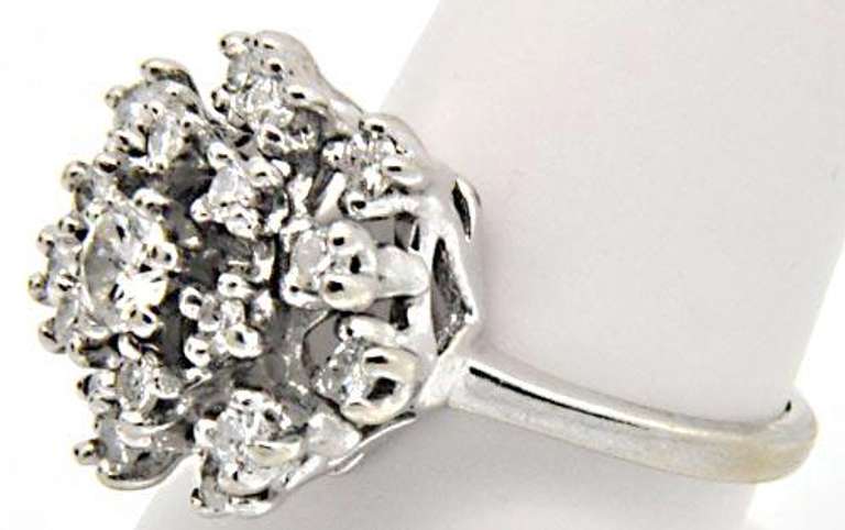ANTIQUE STYLE LADIES 1.5 CTW DIAMOND RING.