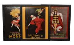 Three Framed Art Print Posters by Leonetto Cappiello