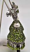 PERIDOT & DIAMONDS CHANDELIER EARRINGS