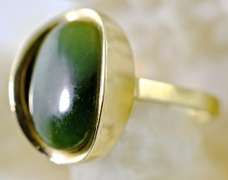 Nicely Designed 14K Jade Ring