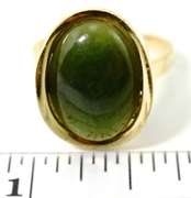 Nicely Designed 14K Jade Ring