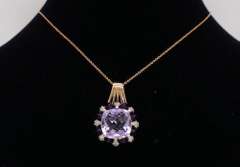 Le Vian 14K Rose Gold Amethyst & Diamond Necklace
