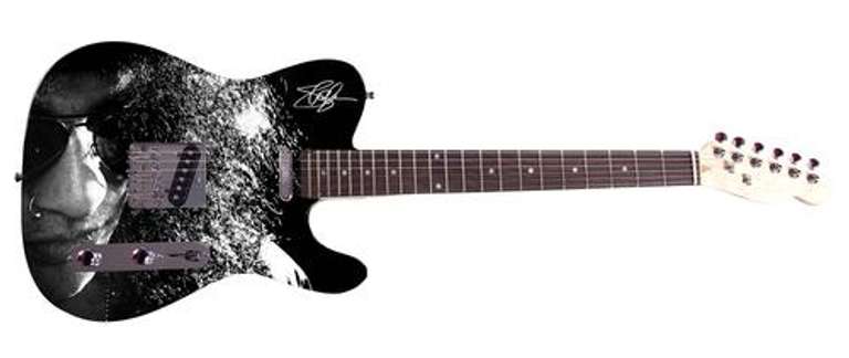 Guns N Roses Slash Facsimile Autographed Custom Graphics Guitar