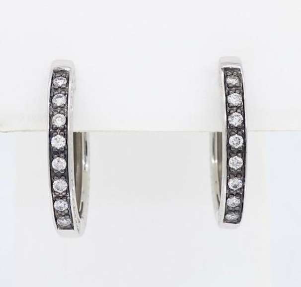 Diamond Hoop Earrings