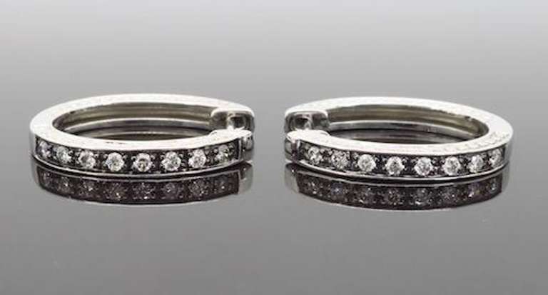 Diamond Hoop Earrings