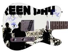 Green Day Facsimile Autographed Custom Graphics Guitar