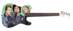 Green Day Facsimile Autographed Custom Graphics Guitar