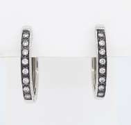 Diamond Hoop Earrings