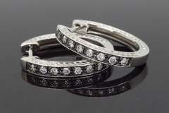 Diamond Hoop Earrings