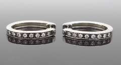 Diamond Hoop Earrings