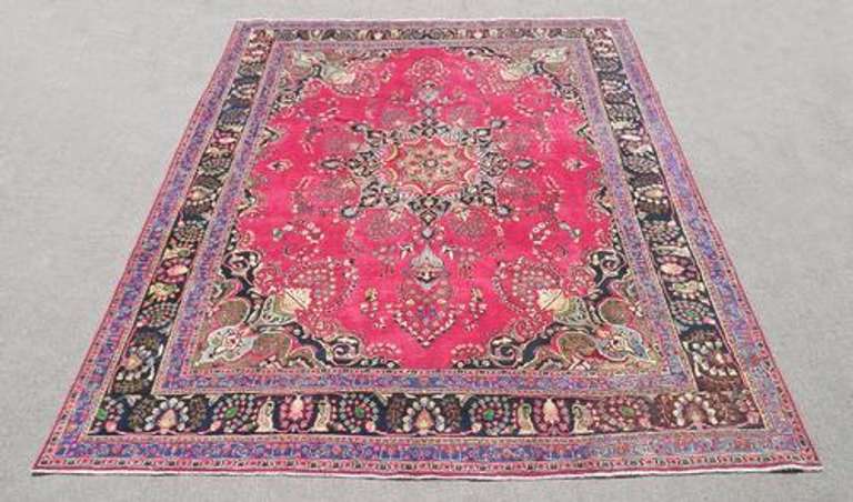 Quite Mesmerizing Semi Antique Persian Tabriz 12.7x9.10