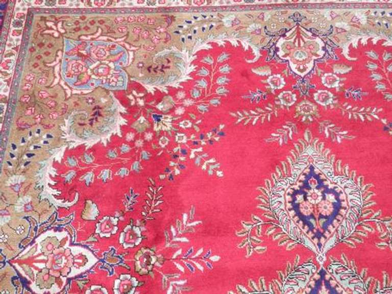 Extremely Gorgeous Semi Antique Persian Tabriz 13.2x9.8
