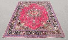 Quite Mesmerizing Semi Antique Persian Tabriz 12.7x9.10