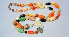 Boho Natural Agate Necklace