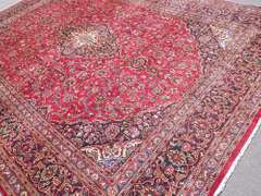 Hand Woven Semi Antique Persian Kashan 13x9.8