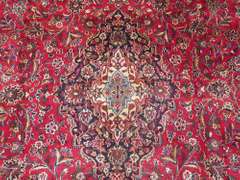 Hand Woven Semi Antique Persian Kashan 13x9.8