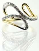 Sweet Free Form 14K Diamond Cluster