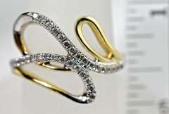 Sweet Free Form 14K Diamond Cluster