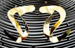 Showy 14K Swirl Earrings