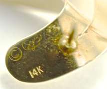 Showy 14K Swirl Earrings