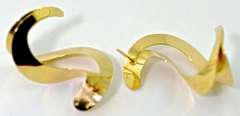 Showy 14K Swirl Earrings