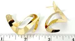 Showy 14K Swirl Earrings