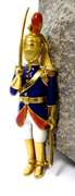 Incredible 18K Enamelled Palace Guard Brooch