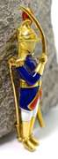 Incredible 18K Enamelled Palace Guard Brooch