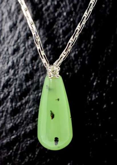 Intriguing 14K Jade Necklace