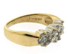 Classic 3 Stone Cluster Ring