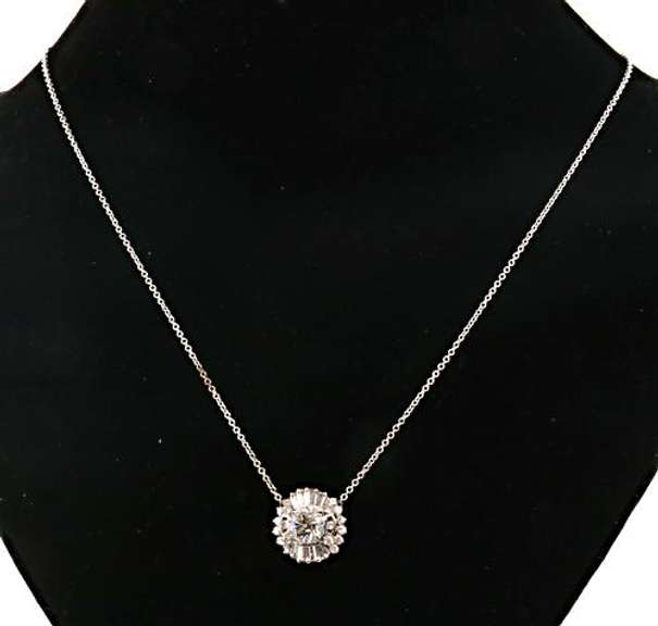 Superb Multi Diamond Pendant Necklace
