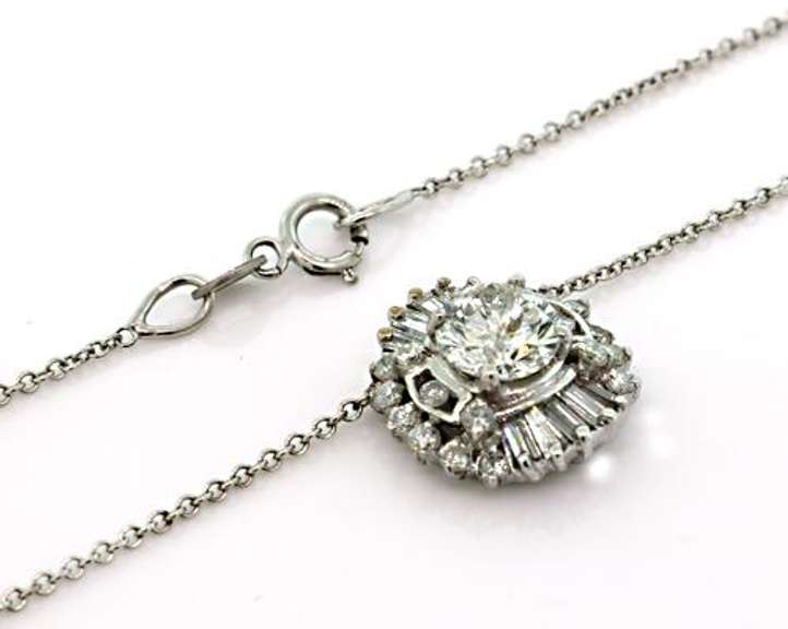 Superb Multi Diamond Pendant Necklace