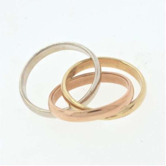 Tri Gold Trinity Ring, 14KT