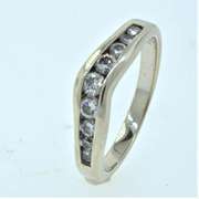 0.40 CTW Channel Set Round Diamond Band, 14kt