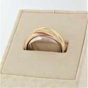 Tri Gold Trinity Ring, 14KT