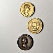 3 1876 Tokens With Wahington Grant or Lincoln