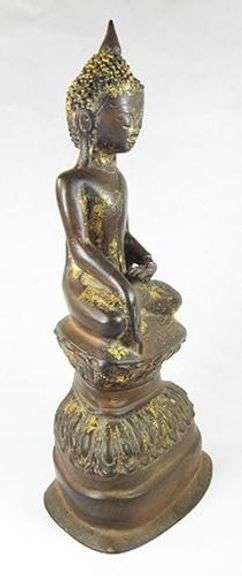 Rare Antique Relic Burmese Buddha Statue - Shan period COA