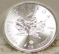 2014 One Ounce .9999 pure Silver Canadian Maple Leaf
