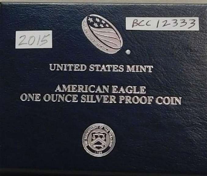 2015 PROOF Silver Eagle - Mint box & documentation
