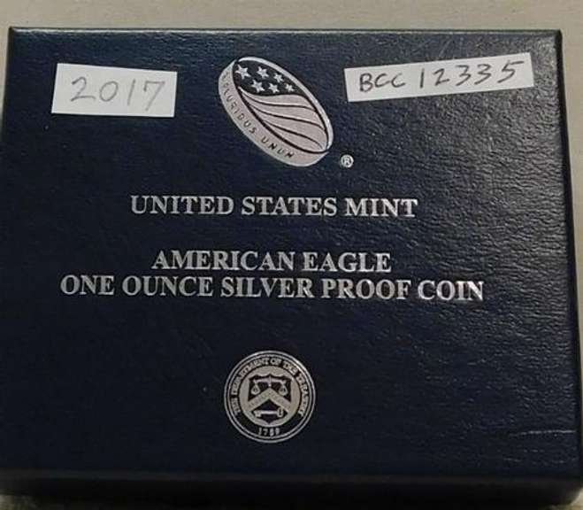 2017 PROOF Silver Eagle - Mint box & documentation