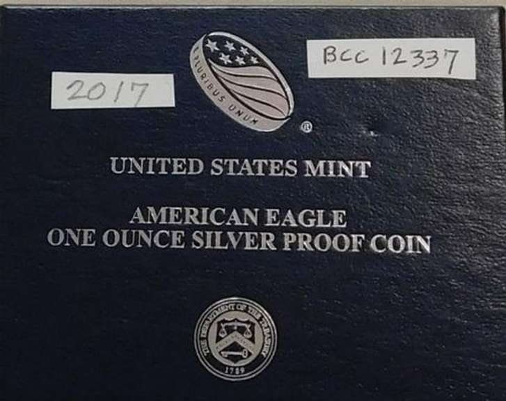 2017 PROOF Silver Eagle - Mint box & documentation