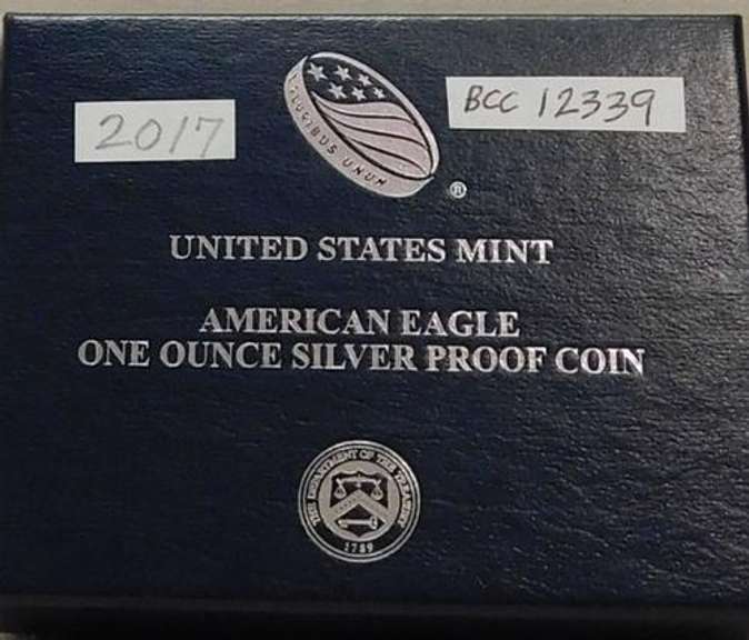 2017 PROOF Silver Eagle - Mint box & documentation