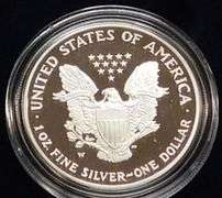 2007 PROOF Silver Eagle - Mint box & documentation