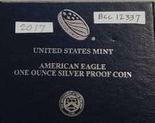 2017 PROOF Silver Eagle - Mint box & documentation