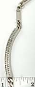 14K White Gold Necklace With Diamond Center