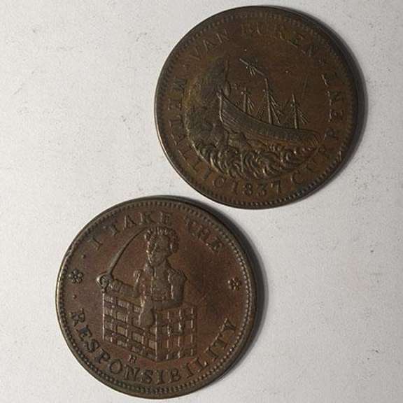 1833 HT 70 and 1841 Hard Times Token HT 20