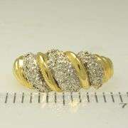 Flashy Diamond Band in 14kt Gold
