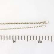 A Pair of 7 inch White Gold Rope Bracelets, 14k